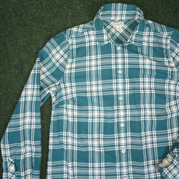 J. Crew | 100% Cotton Plaid Lightweight Button Down Womens Blouse SIZE XS - Picture 9 of 16